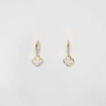 avec Clover Hoop Earrings