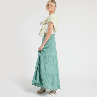 Angie Smocked Maxi Skirt