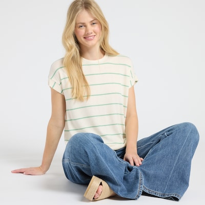Blu Pepper Striped Knit Top