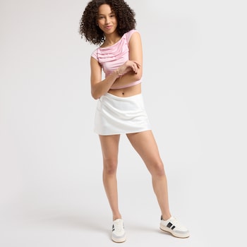 Originality Satin Bias Cut Skort