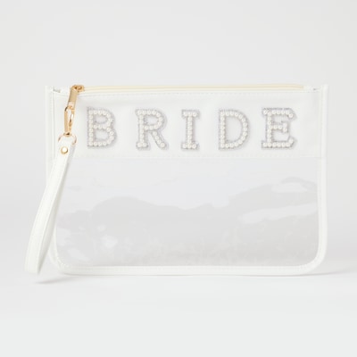 Lexi & Park Pearl Bride Letter Zip Pouch