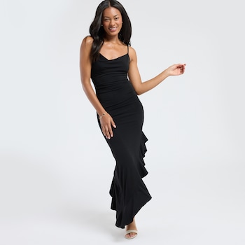 Emerald Sundae Sleeveless Asymmetrical Hem Dress