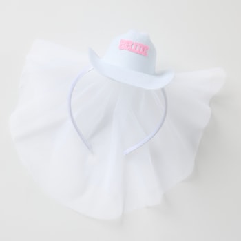 OK Originals Bride Cowboy Hat Headband