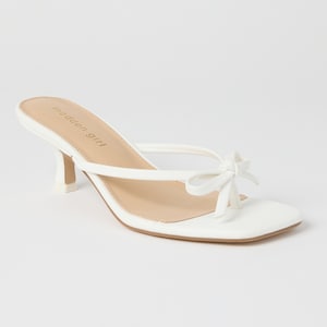 Madden Girl Bow Top Kitten Heel Sandal