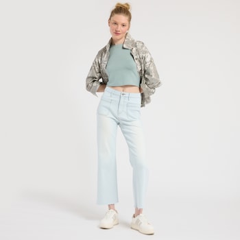 Mica Denim High Rise Wide Leg Jeans