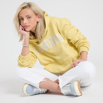 Originality Dry Goods Patchwork Letters Hoodie