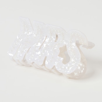 Lexi & Park ''MRS'' Pearl Accented Hair Clip