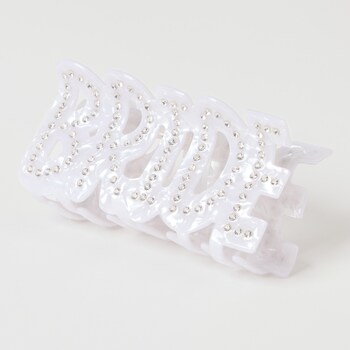 Lexi & Park ''BRIDE'' Crystal Accented Hair Clip