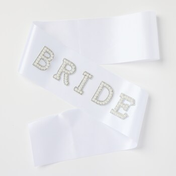 OK Originals Pearl Bride Letters Sash