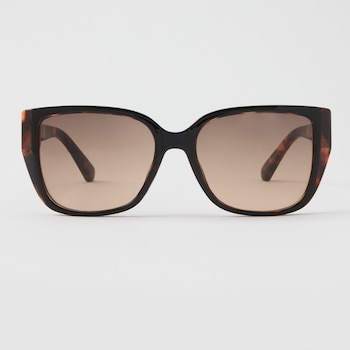 Glance Eyewear Square Frame Large Sunglasses