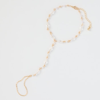 Juliet by Crystal Avenue Glass Beads Hand Chain