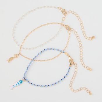 OK Originals Fish Themed Anklet Set