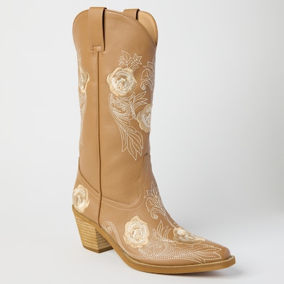 Mi, iM Floral Embroidered Cowboy Boot