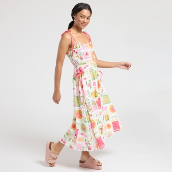 Blu Pepper Fruit Print Dress