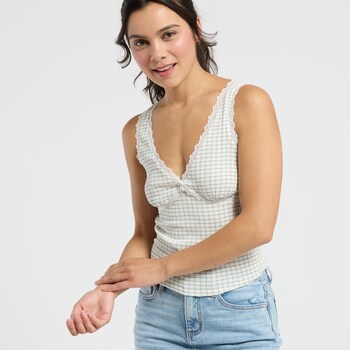 Moa Moa Lace Trim Tank