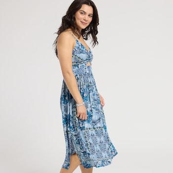 Angie Floral Twist Front Dress