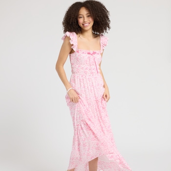 Camarosa Flutter Sleeve Dress