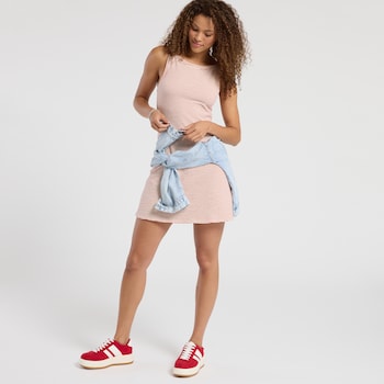 Moa Moa Sleeveless Striped Tank Dress