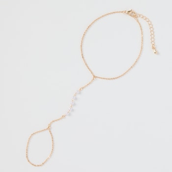 Juliet by Crystal Avenue Simple Pearl Hand Chain