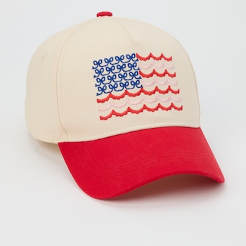 Fame Accessories Bow Flag Baseball Cap