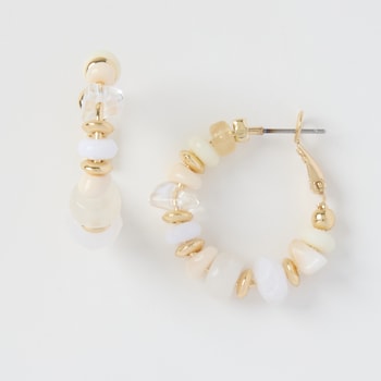 Juliet by Crystal Avenue Beaded Hoop Earrings