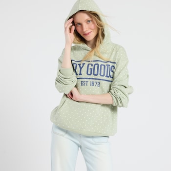Originality Polka Dot Dry Goods Logo Hoodie