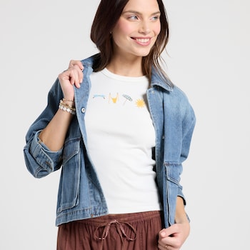 Originality Beach Icons Baby Tee