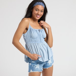 Thread & Supply Striped Babydoll Tank