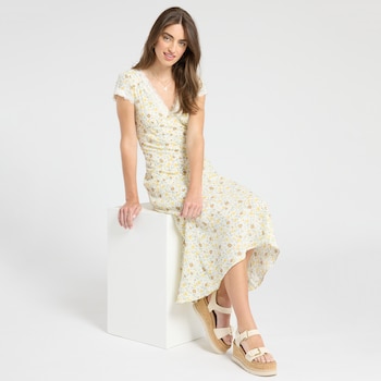 The Workshop V-Neck Ditsy Floral Dress