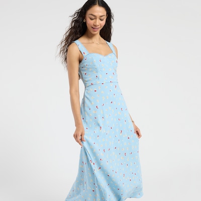 Lace Trim Sweetheart Dress by The Workshop