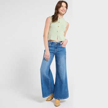 MICA DENIM Wide Leg Baggy Jean