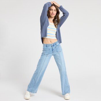 Bridge By Gly Wide Leg Patch Pocket Jean