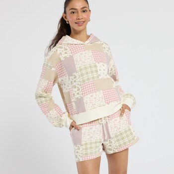 Thread & Supply Patchwork Knit Lounge Shorts